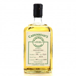 Highland Park 1992 Cadenhead S 25 Warehouse Tasting