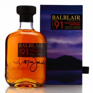 Balblair 1991 3rd Release 2018   Signed by John MacDonald