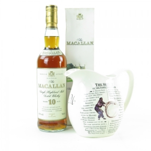 Macallan 10 Year Old 1990s   Including Branded Water Jug