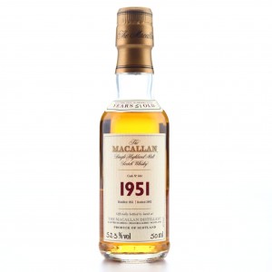 Macallan 1951 Fine and Rare 51 Year Old #644 Miniature