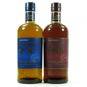 Yoichi Heavily Peated and Miyagikyo Sherry Cask 2 x 70cl