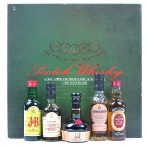 International Distillers & Vintners Gift Set / Including 5 Miniatures and Card Dice Set