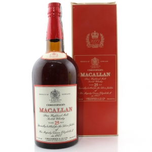 Macallan 25 Year Old Christopher &amp; Co. 1.5 Litre / Silver Jubilee 1977