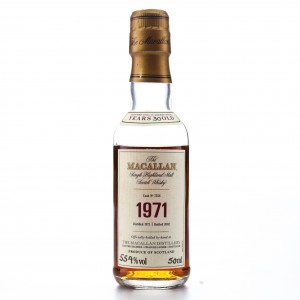 Macallan 1971 Fine and Rare 30 Year Old #7556 Miniature 