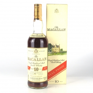 Macallan 10 Year Old Full Proof 1980s / Giovinetti Import