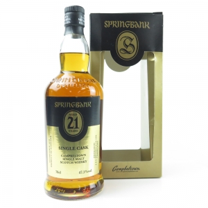 Springbank 21 Year Old Single Cask   Hanseatische Weinhandelgesellschaft