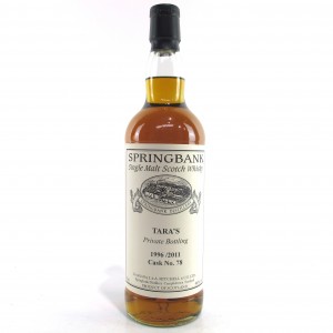 Springbank 1996 Single Cask 78 Tara S Private Bottling