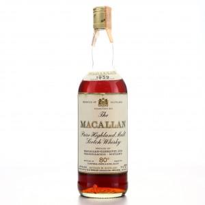 Macallan 1959 Campbell, Hope and King 80 Proof / Rinaldi Import