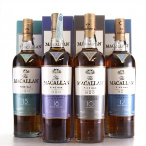 Macallan 10  12  15   18 Year Old Fine Oak 4 x 70cl