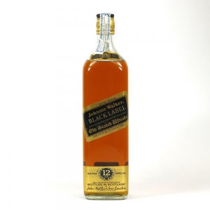Johnnie Walker Black Label 12 Year Old King Size 1980s / 93.75 Cl Front