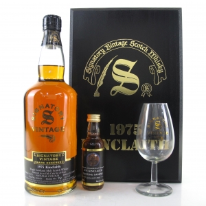 Kinclaith 1975 Signatory Vintage 26 Year Old / Including Miniature 5cl and Glass