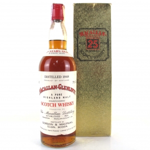 Macallan 1948 Gordon and MacPhail 25 Year Old / Pinerolo Import