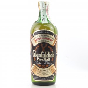 Glenfiddich 8 Pure Malt 1970s Round Bottle