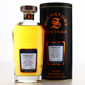 Bowmore 2002 Signatory Vintage 9 Year Old Cask Strength   Denmark