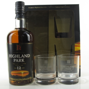 Highland Park 12 Year Old Gift Pack   including Glasses