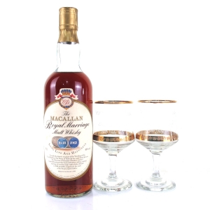 Macallan 1948-1961 Royal Marriage / Including 2 x Glasses