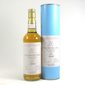 Glen Mhor Hart Brothers 21 Year Old single Cask   For ANDI