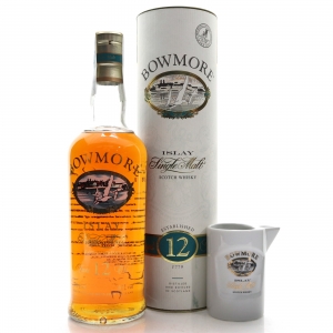 Bowmore 12 Year Old Screen Print 1990s   including Branded Jug