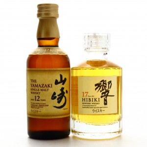 Hibiki 17 Year Old &amp; Yamazaki 12 Year Old / 2 x Miniature 5cl