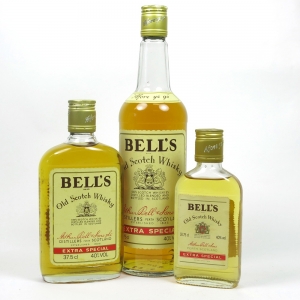 Bell&#039;s Extra Special 1980s Including A Half Bottle and Quarter Bottle