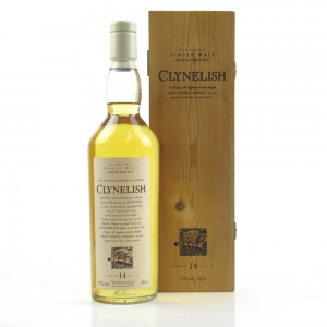 Clynelish 14 Year Old Flora and Fauna   Wooden Box and White Cap