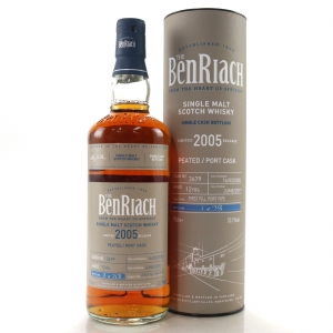 Benriach 2005 Single Cask 12 Year Old Peated   Port Cask Bottle  1