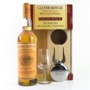 Glenmorangie 10 Year Old Connoisseur s Tasting Set   Including Glass and Pocket Flask