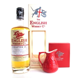 English Whisky Co 6 Year Old Chapter  14 Un Peated   includes Jug