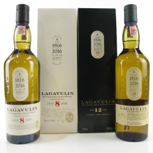 Lagavulin 8 12 2 X 70cl Bicentenery Editions