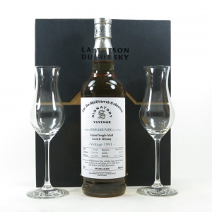 Highland Park 1991 Signatory Vintage 18 With Nosing Glasses