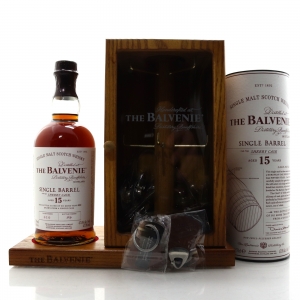 Balvenie 15 Year Old Single Barrel Sherry Cask   with Keying Display Case