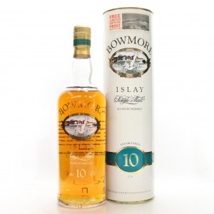 Bowmore 10 Year Old Glass Print   includes Colin Prior Print