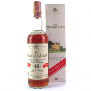 Macallan 10 Year Old Full Proof 1980s / Giovinetti Import