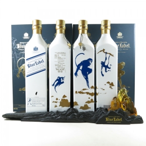 Johnnie Walker Blue Label Year of the Monkey Taiwan 4 x 75cl / Including Display Stand