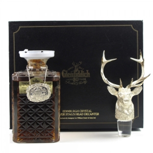 Glenfiddich 30 Year Old Silver Stag&#039;s Head Decanter