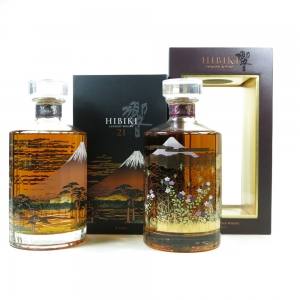 Hibiki 21 Year Old Fuji 2nd Edition and 17 Year Old Mount Fuji