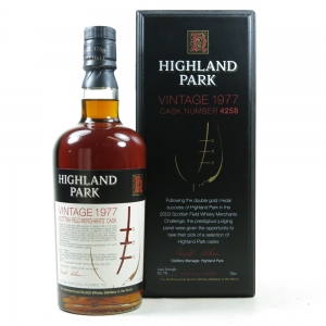 Highland Park 1977 Scottish Merchant&#039;s Single Cask #4258