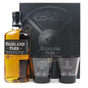 Highland Park 12 Valhalla Gift Pack Including Two Branded Glasses