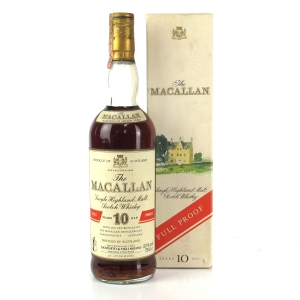 Macallan 10 Year Old Full Proof 1980s / Giovinetti Import