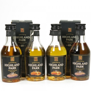 Highland Park Miniature Collection 4 x 5cl / Including 2 x 25 Year Old