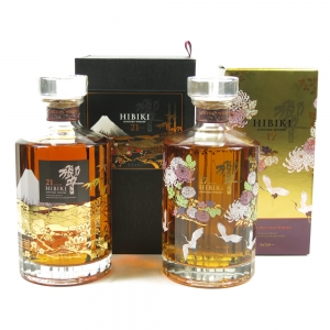 Hibiki 21 Year Old Fuji 2nd Edition and 17 Year Old Mount Fuji