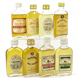 Miscellaneous Assorted Single Malt 1970s Minatures 8 x 5cl