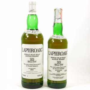 Laphroaig 10 Year Old 1990s 1 Litre & 70cl
