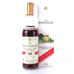 Macallan 10 Year Old Full Proof 1980s / Giovinetti Import