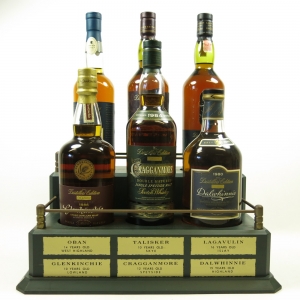 Classic Malt Distillers Edition 6 x 70cl and Plinth /Including 1979 Lagavulin and 1986 Talisker