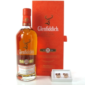 Glenfiddich 21 Reserva Rum Finish Including Cufflinks