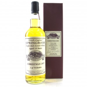 Springbank 15 Fresh Cognac Christmas 2015