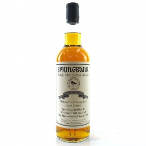 Springbank 8 Year Old Private Bottling   The Machrihanish Golf Club 140th Anniversary