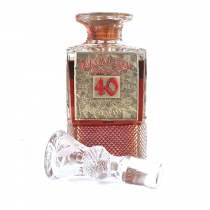 Macallan 40 Year Old Crystal Decanter / Pinerolo Import