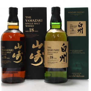 Yamazaki 18 Hakushu 18 2 X 70cl